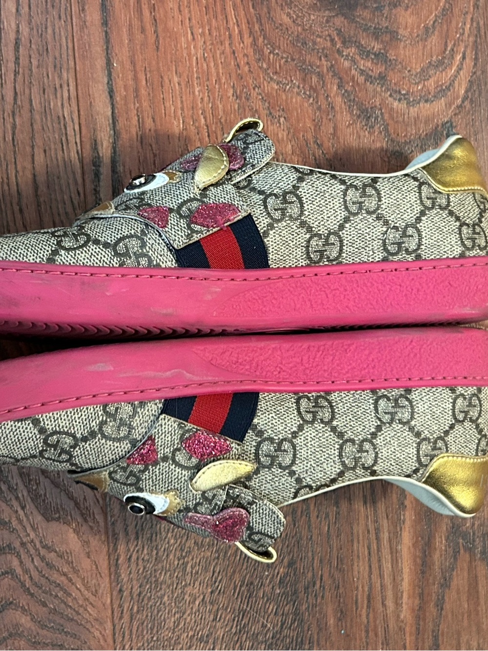 Gucci Kids Giraffe Slip-On Sneakers – Size 32 (US Kids 2–2.5) - Picture 16 of 16